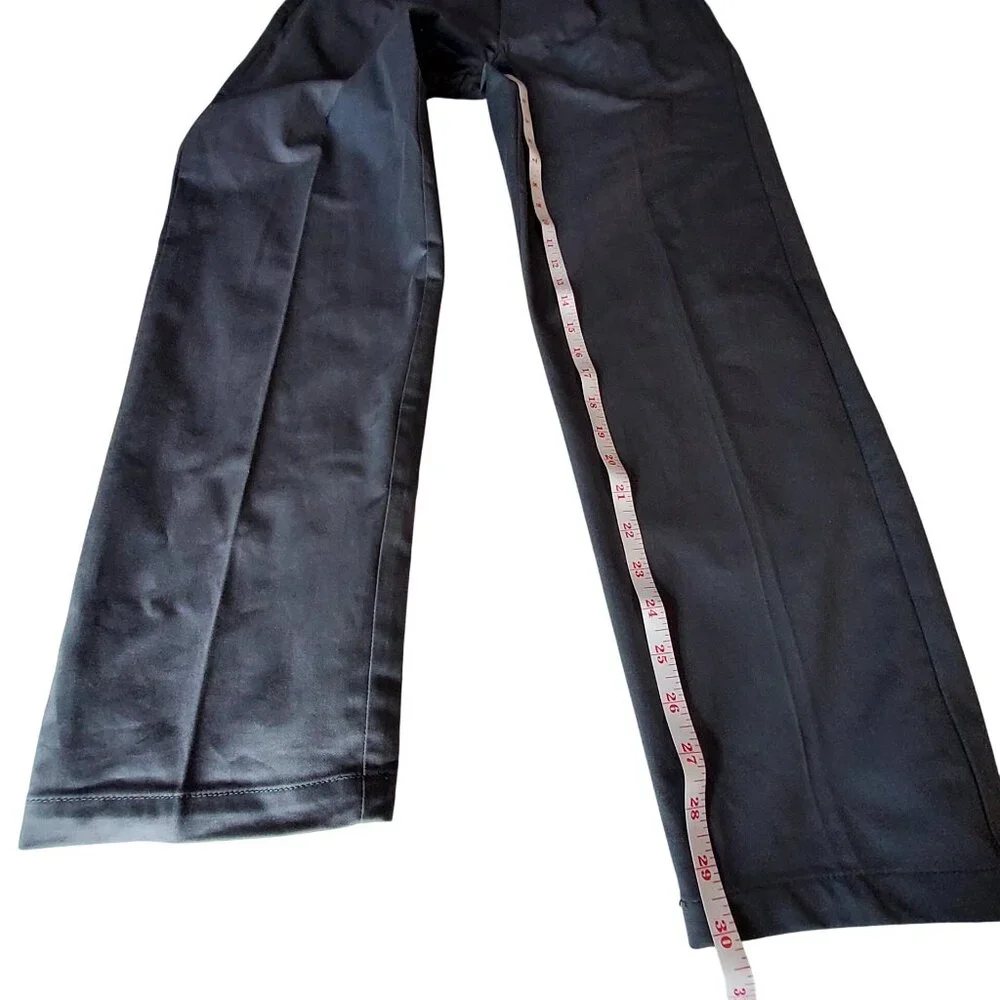 Good Fellow Pleated Trouser Mens Cotton Stretch Slim Tapered Leg Chinos W36 L32 - Picture 5 of 12